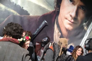 Los fans en la premiere