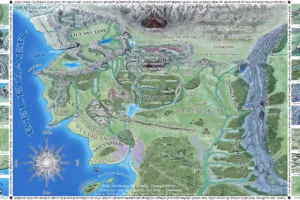 Mapa de Beleriand de Karolina Wegrzyn