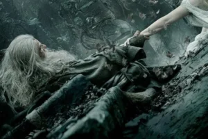 Poster de Gandalf y Galadriel en Dol Guldur de LBDLCE