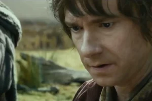 Bilbo preocupado por el Anillo