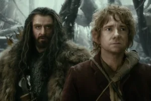Thorin y Bilbo en el bosque