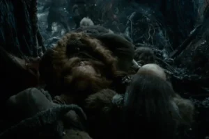 Los Enanos cargan con Bombur