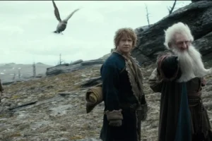 Thorin, Bilbo y Balin en la Desolación de Smaug