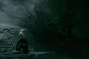 Gandalf y Thráin ante Sauron