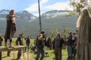 Mikael Persbrandt, Peter Jackson e Ian McKellen