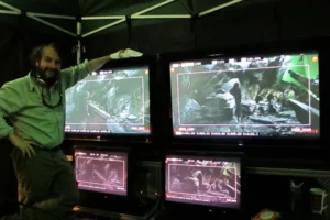 Peter Jackson en el rodaje de El Hobbit