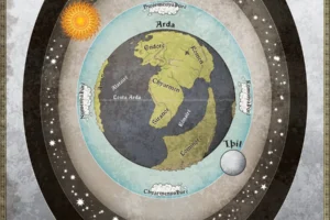 Mapa del cosmos de Arda, de Robert Altbauer