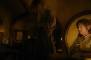 Gandalf y Bilbo en Bolsón Cerrado
