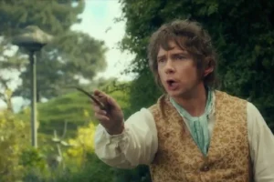 Bilbo, fumando en Bolsón Cerrado