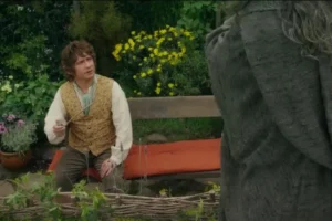 Bilbo y Gandalf