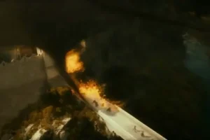 Smaug atacando Valle