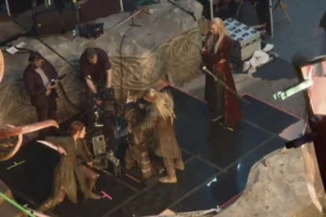 Evangeline Lilly, Orlando Bloom y Lee Pace
