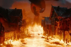 Smaug convierte Esgaroth en un infierno