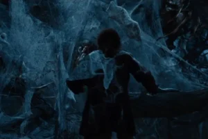 Bilbo sigue a las arañas