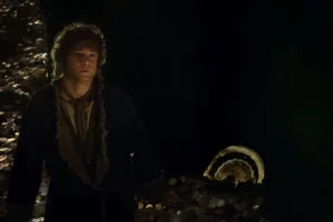 Bilbo habla con Smaug