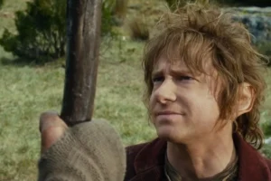 Bilbo habla con Gandalf