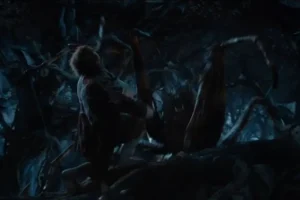 Bilbo, atacado por una araña2