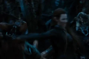 Tauriel se enfrenta a las arañas