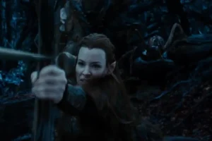 Tauriel se enfrenta a las arañas4