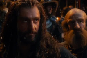 Bilbo y los Enanos en Esgaroth