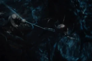 Legolas persigue a una araña