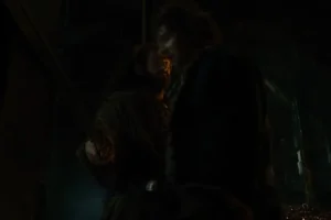 Thorin impide el paso a Bilbo