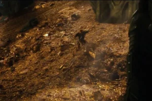 Bilbo corre por el tesoro de Smaug