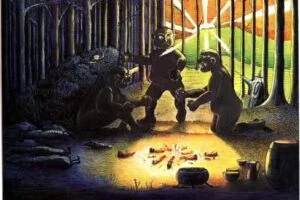 Los Trolls convertidos en piedra