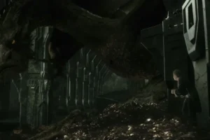 Conversación entre Bilbo y Smaug