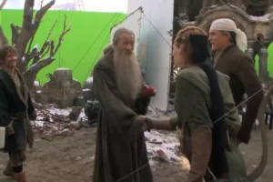 Martin Freeman, Ian McKellen, Evangeline Lilly y Orlando Bloom