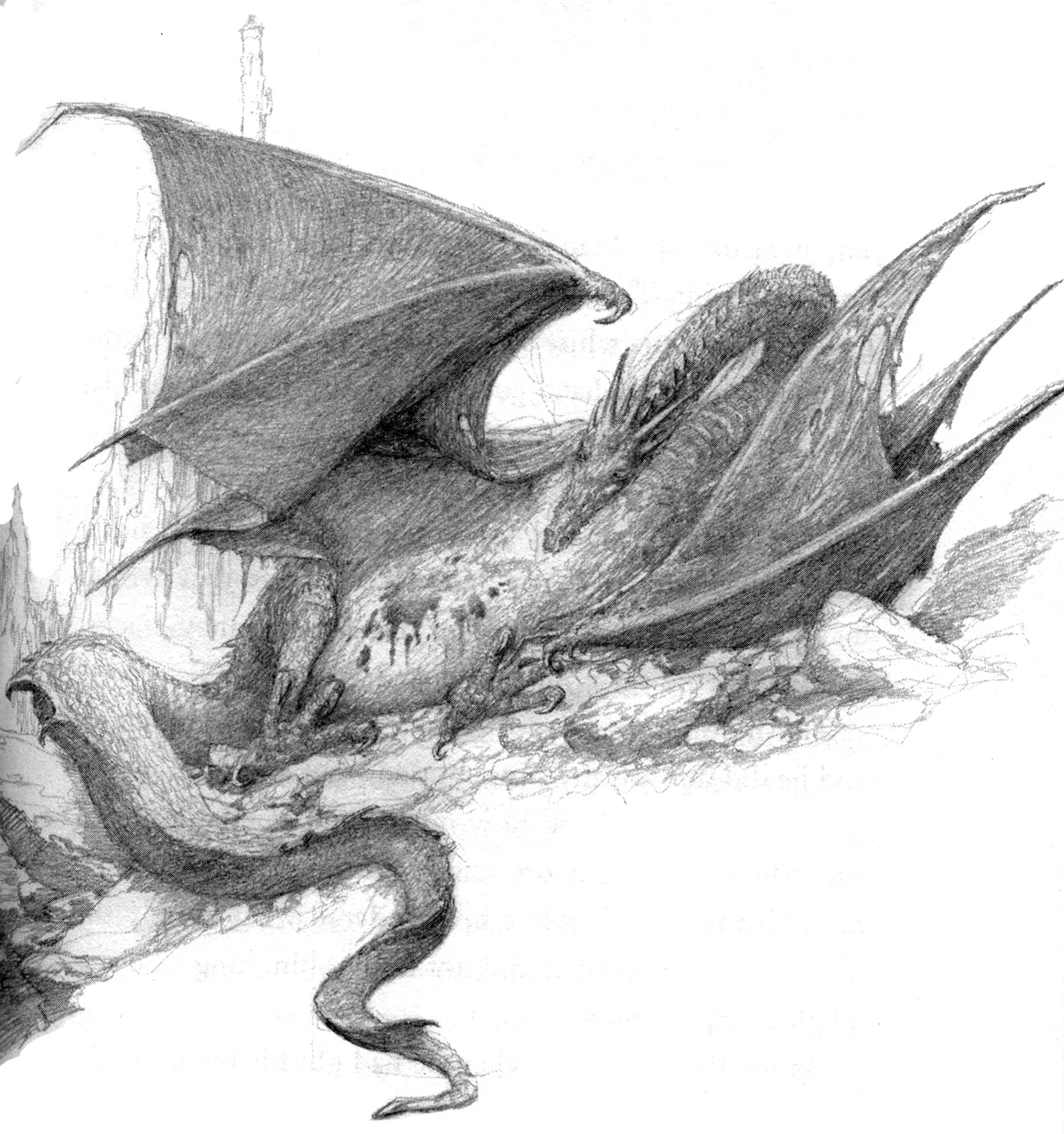 *El monstruo moteado*, de Alan Lee