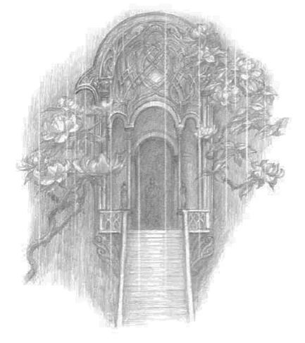 La entrada a la Casa del Rey, por Alan Lee