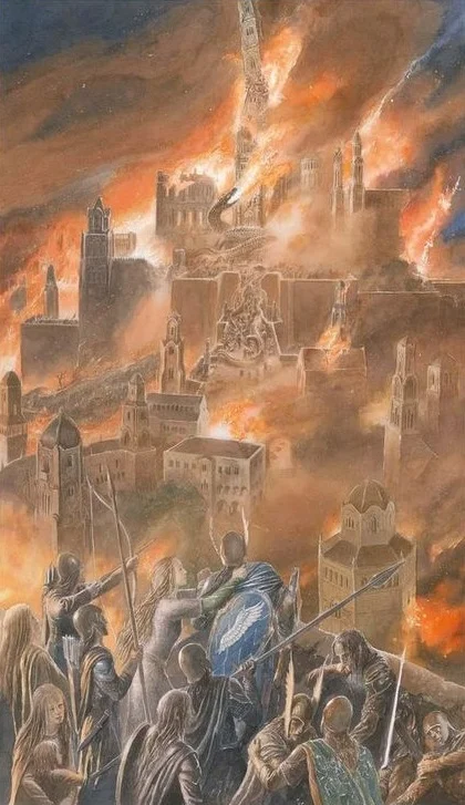 «La caída de la Torre del Rey», de Alan Lee