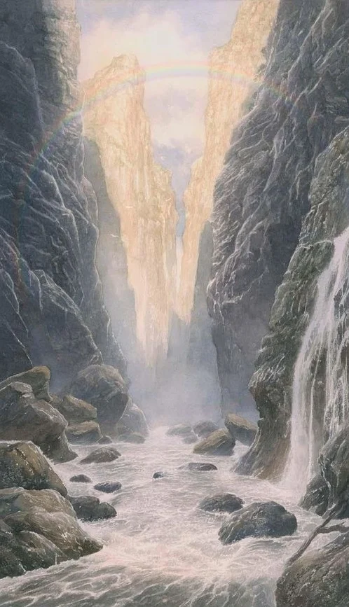 «El Desfiladero del Arco Iris», de Alan Lee