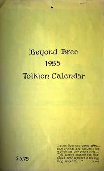 Calendario de Tolkien «Beyond Bree» de 1985