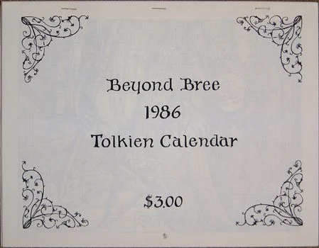 Calendario de Tolkien «Beyond Bree» de 1986