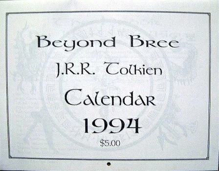 Calendario «Más allá de Bree» de J. R. R. Tolkien, 1994