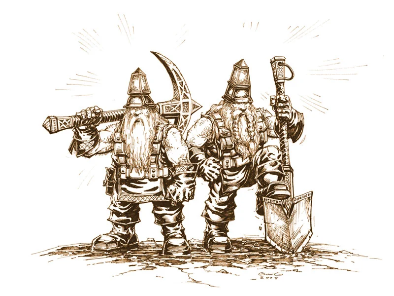 Los enanos tal y como aparecen representados en La Batalla por la Tierra Media II videojuego
