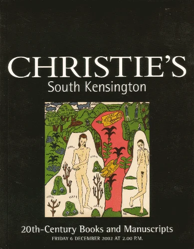 Christie’s: Libros y manuscritos del siglo XX, 6 de diciembre de 2002
