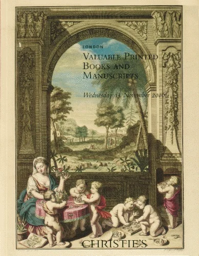 Christie’s: Libros y manuscritos valiosos, 15 de noviembre de 2006