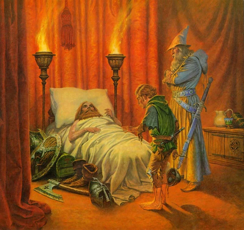 La muerte de Thorin Escudo de Roble, de Darrell Sweet