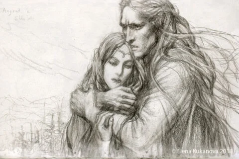 Elena Kukanova - Angrod and Eldalote sketch