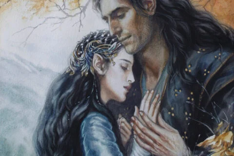 Elena Kukanova - Aragorn and Arwen