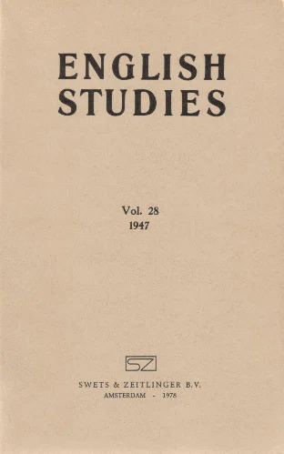 English Studies (diciembre de 1947)