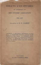 «Essays and Studies» (1929)