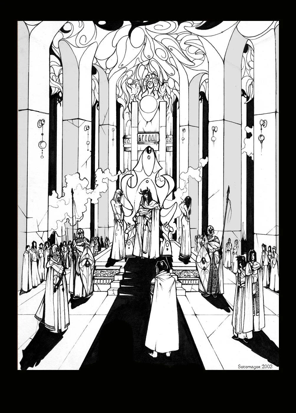 «Beren en la corte de Thingol», de Félix Sotomayor
