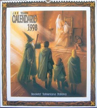 Calendario de J. R. R. Tolkien de 1998 (encuadernación italiana con espiral)