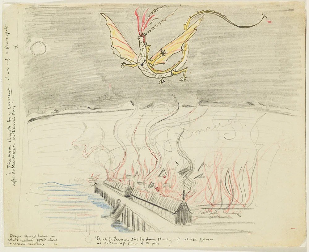 La muerte de Smaug, de J. R. R. Tolkien