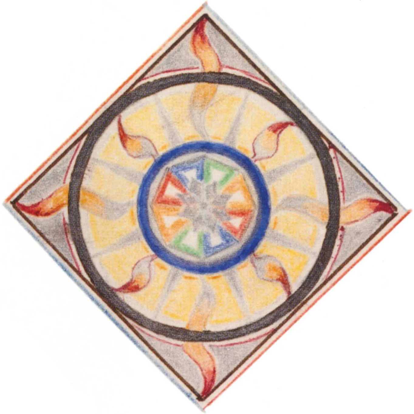 El emblema de Fëanor, obra de J. R. R. Tolkien
