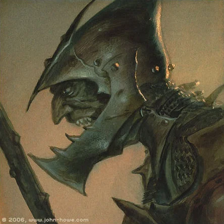 Espadachín orco, de John Howe
